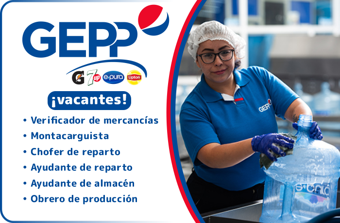 ¡GEPP cuenta con oportunidades de empleos en distintas áreas!